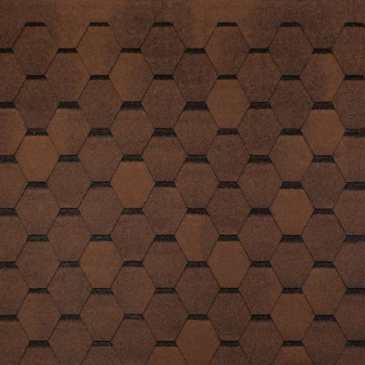 Bituumensindel Hexagonal (3m2) pruun
