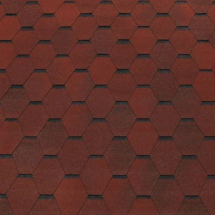 Bituumensindel Hexagonal (3m2) punane