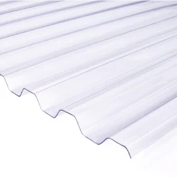 PVC trapetsplaat 1,2x1050x2000mm 70/18 läbipaistev defektiga