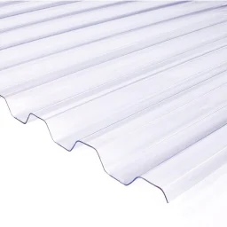 PVC trapetsplaat 0,8x900x2000mm 70/18 läbipaistev