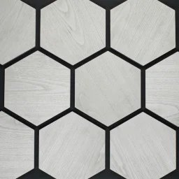 Seinapaneel Hexagon 20x580x670mm hall saar must vilt