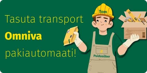 Tasuta transport Omniva pakiautomaati!