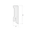 Põrandaliist spoon tamm 16x58mm 2,4m