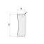 Uksepiirdeliist spoon tamm lakitud 16x56mm 2,4m